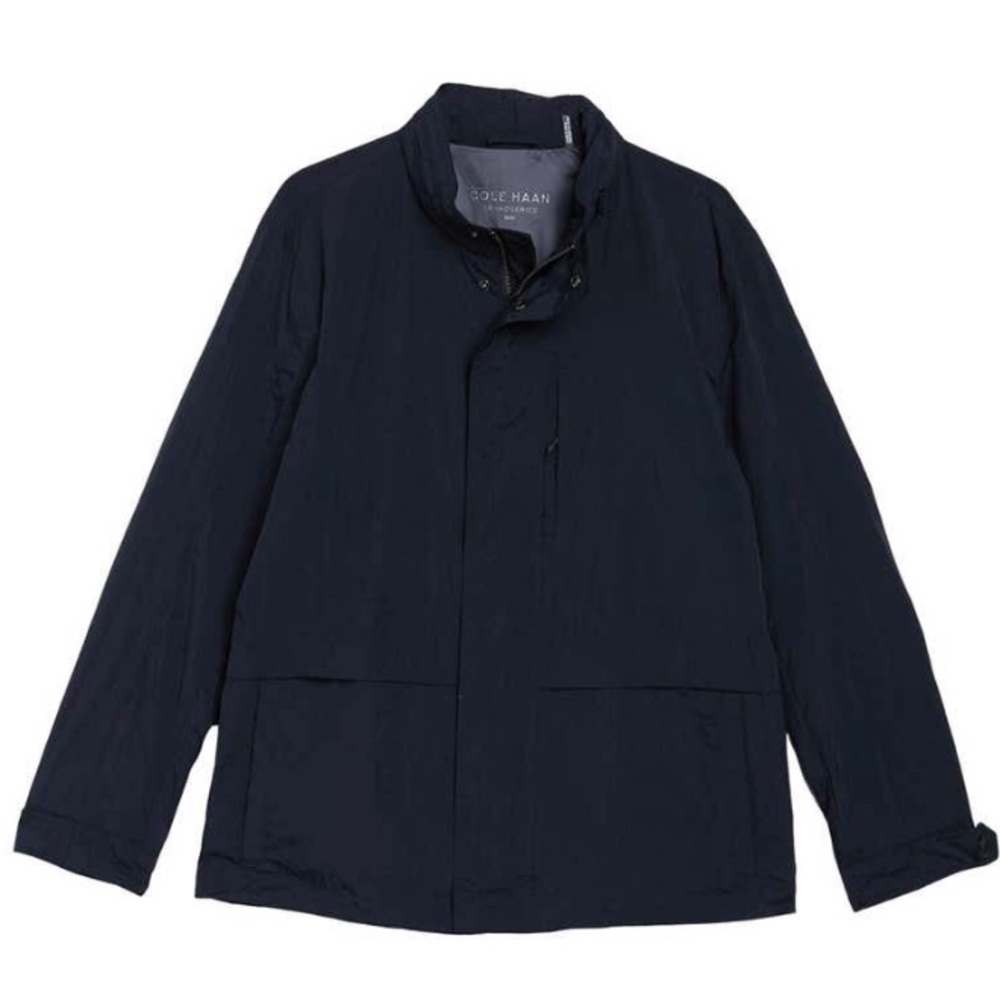 NWT Cole Haan Packable Rain Jacket With Hood - XL!